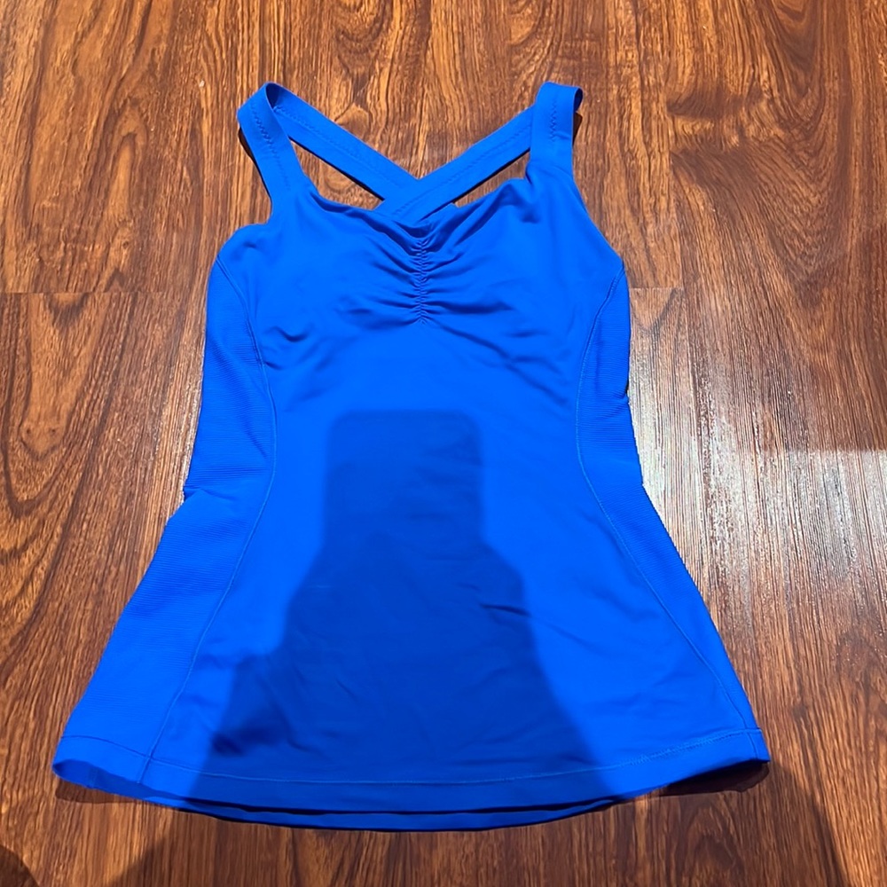 Blue lululemon tank